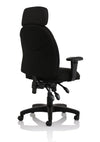 Jet Black Fabric Executive Chair OP000236 9
