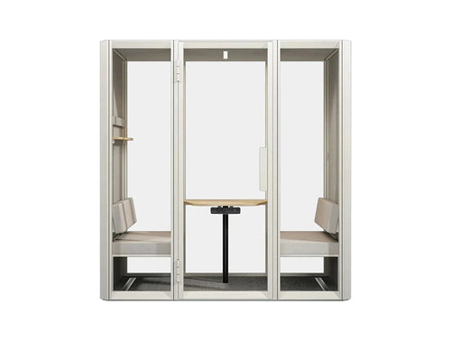 Jetson L2 2-Person Meeting Pod in Moon White