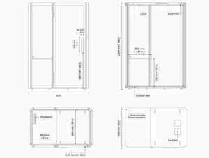 Jetson M1 Solo Pod Dimensions