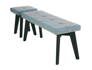Jig Social Canteen Stools Benches In Grey And Black