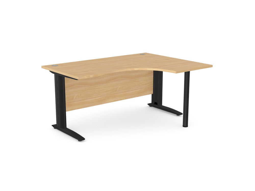 Custom Komo Crescent Desk With Pole Leg - Ref: 8JFNMS