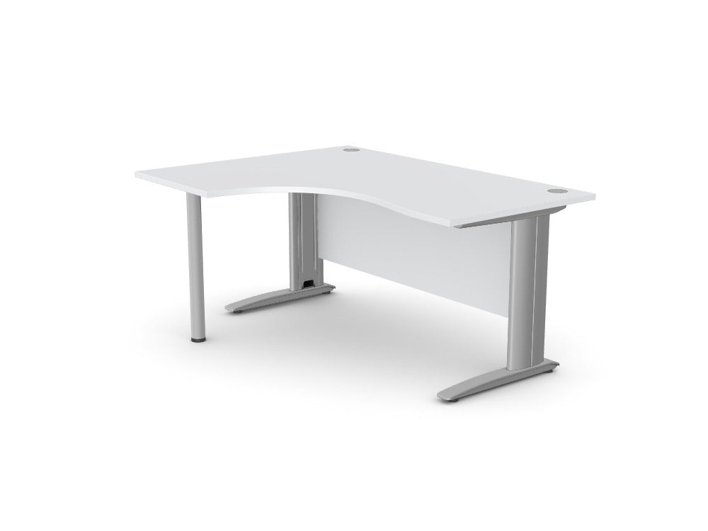 Custom Komo Crescent Desk With Pole Leg - Ref: PHVUGZ