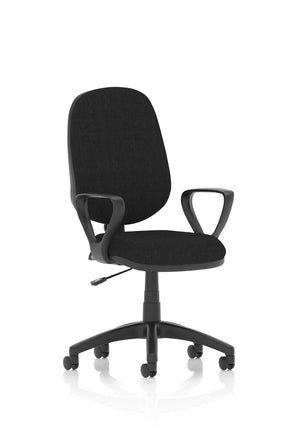 Eclipse Plus I Lever Task Operator Chair Black With Loop Arms