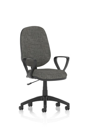 Eclipse Plus I Lever Task Operator Chair Charcoal With Loop Arms Image 2