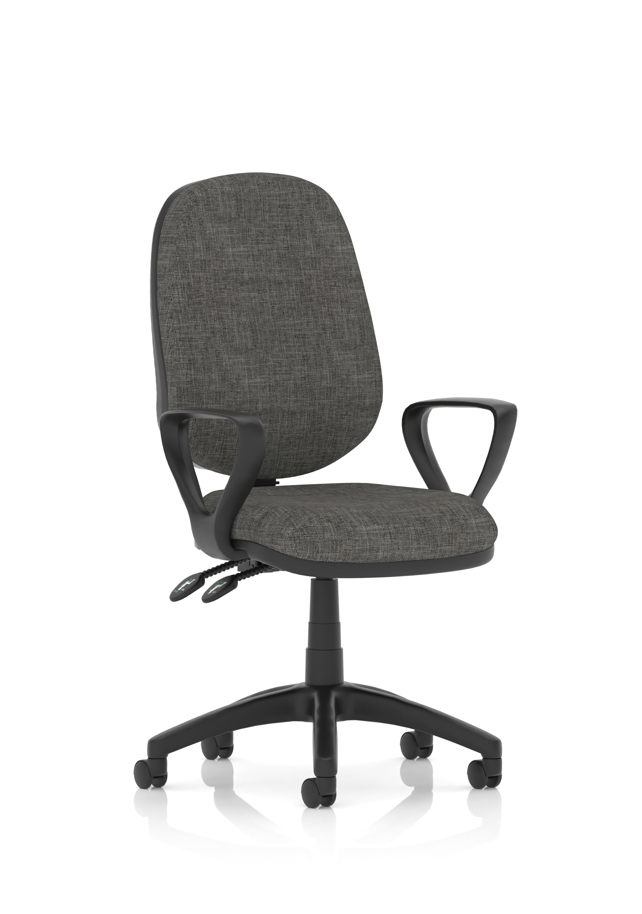 Eclipse Plus II Lever Task Operator Chair Black With Loop Arms