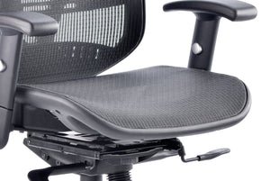 Mirage II Executive Chair Black Mesh With Arms With Headrest Image 10