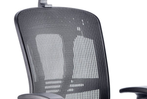 Mirage II Executive Chair Black Mesh With Arms With Headrest Image 16