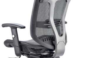 Mirage II Executive Chair Black Mesh With Arms With Headrest Image 15