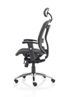 Mirage II Executive Chair Black Mesh With Arms With Headrest Image 5