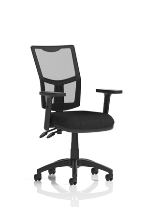 Eclipse Plus II Lever Task Operator Chair Mesh Back With Black Seat With Height Adjustable Arms Image 2