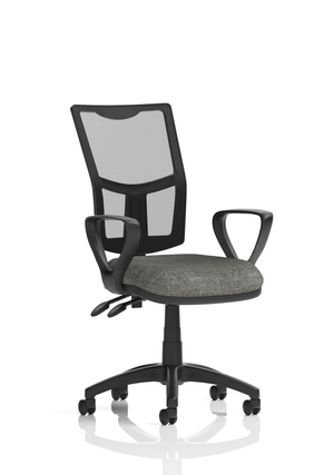 Eclipse Plus II Lever Task Operator Chair Mesh Back With Charcoal Seat With loop Arms Image 2