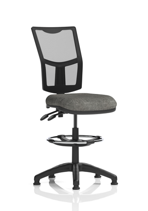 Eclipse Plus II Lever Task Operator Chair Mesh Back With Charcoal Seat With High Rise Draughtsman Kit
