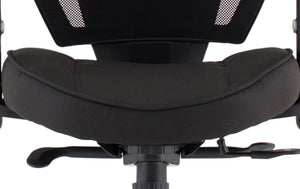 Denver Black Mesh Chair With Headrest Image 15