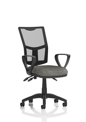 Eclipse Plus III Mesh Back With Charcoal Seat With Loop Arms Image 2