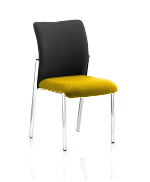 Academy Black Fabric Back Bespoke Colour Seat Without Arms Senna Yellow Image 2