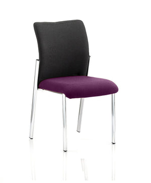 Academy Black Fabric Back Bespoke Colour Seat Without Arms Tansy Purple Image 2