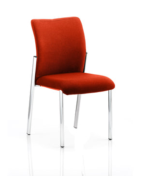 Academy Bespoke Colour Fabric Back With Bespoke Colour Seat Without Arms Tabasco Orange Image 2