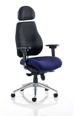 Chiro Plus Ultimate With Headrest Bespoke Colour Seat Stevia Blue