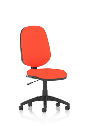Eclipse Plus I Lever Task Operator Chair Bespoke Colour Tabasco Orange Image 3