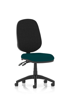 Eclipse Plus II Lever Task Operator Chair Bespoke Colour Seat Maringa Teal Image 2