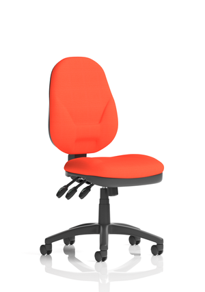 Eclipse Plus XL Lever Task Operator Chair Bespoke Colour Tabasco Orange Image 2