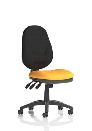 Eclipse Plus XL Lever Task Operator Chair Bespoke Colour Seat Senna Yellow Image 3