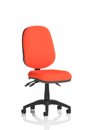 Eclipse Plus III Lever Task Operator Chair Bespoke Colour Tabasco Orange Image 2