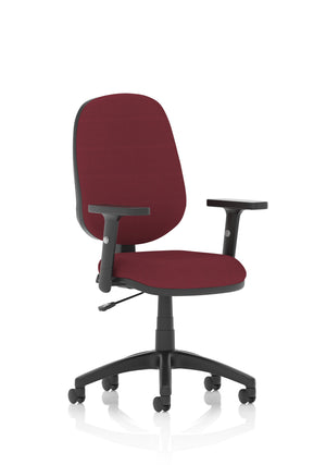 Eclipse Plus I Lever Task Operator Chair Bespoke With Height Adjustable Arms In Ginseng Chilli Image 2