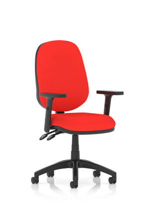 Eclipse Plus II Lever Task Operator Chair Bespoke With Height Adjustable Arms In Bergamot Cherry Image 2