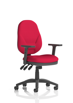 Eclipse Plus XL Lever Task Operator Chair Bespoke With Height Adjustable Arms In Bergamot Cherry Image 2