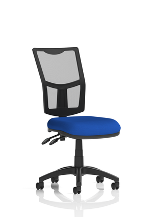 Eclipse Plus II Lever Task Operator Chair Mesh Back With Bespoke Colour Seat in Stevia Blue Image 2