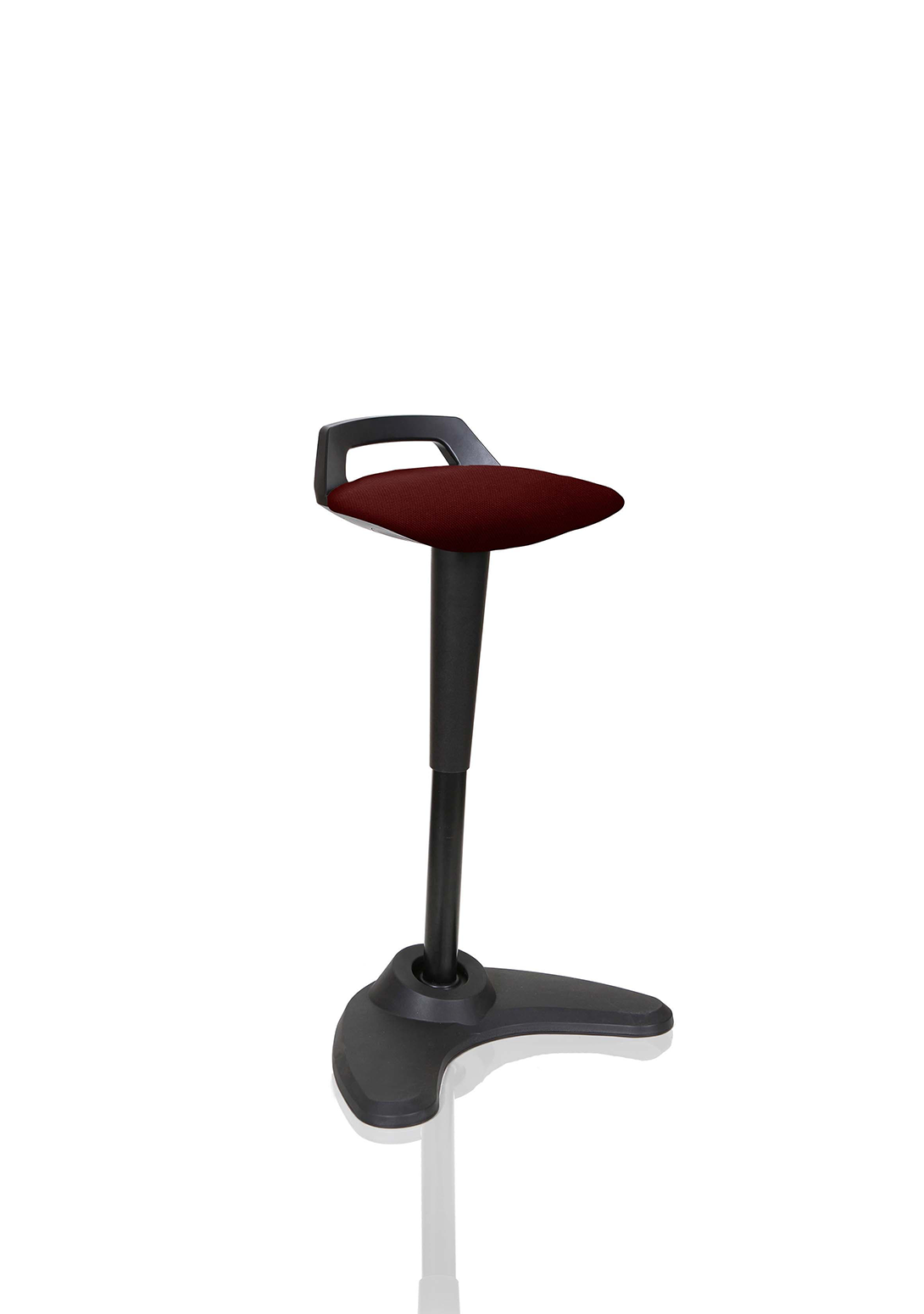 Spry Stool Black Frame Bespoke Colour Seat Bergamot Cherry