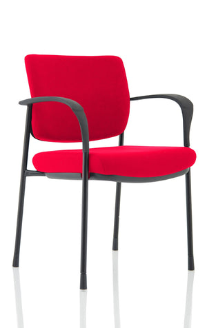 Brunswick Deluxe Black Frame Bespoke Colour Back And Seat Bergamot Cherry With Arms Image 2
