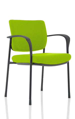 Brunswick Deluxe Black Frame Bespoke Colour Back And Seat Myrrh Green With Arms Image 2