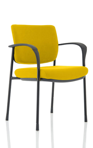 Brunswick Deluxe Black Frame Bespoke Colour Back And Seat Senna Yellow With Arms Image 2