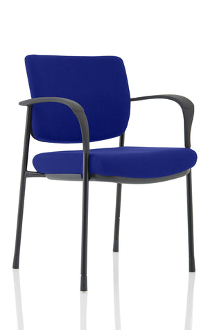 Brunswick Deluxe Black Frame Bespoke Colour Back And Seat Stevia Blue With Arms Image 2
