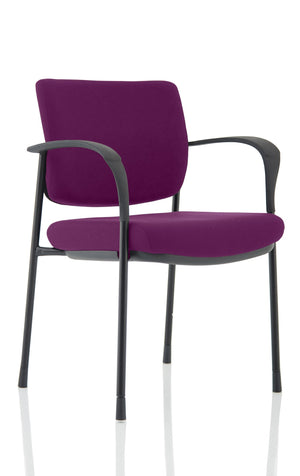 Brunswick Deluxe Black Frame Bespoke Colour Back And Seat Tansy Purple With Arms Image 2
