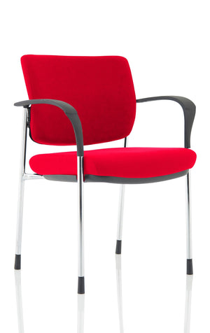 Brunswick Deluxe Chrome Frame Bespoke Colour Back And Seat Bergamot Cherry With Arms Image 2