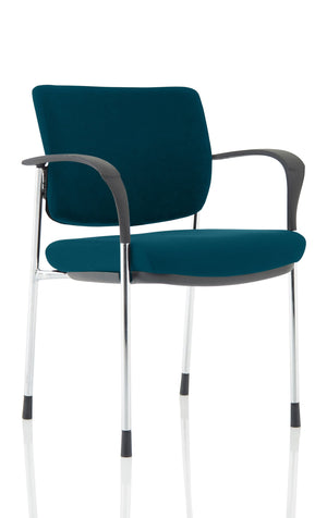 Brunswick Deluxe Chrome Frame Bespoke Colour Back And Seat Maringa Teal With Arms Image 2