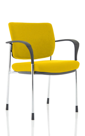 Brunswick Deluxe Chrome Frame Bespoke Colour Back And Seat Senna Yellow With Arms Image 2