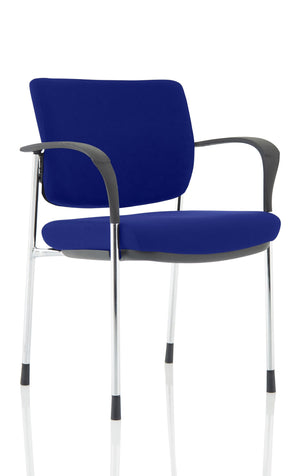 Brunswick Deluxe Chrome Frame Bespoke Colour Back And Seat Stevia Blue With Arms Image 2