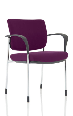Brunswick Deluxe Chrome Frame Bespoke Colour Back And Seat Tansy Purple With Arms Image 2
