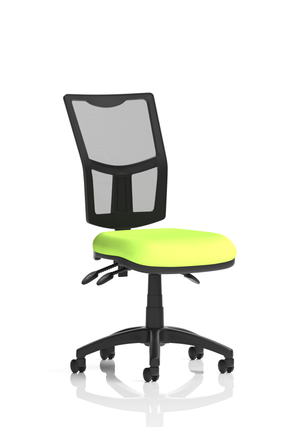 Eclipse Plus III Lever Task Operator Chair Mesh Back With Bespoke Colour Seat In Myrrh Green Image 2