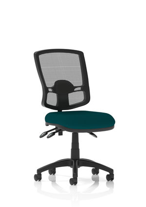 Eclipse Plus III Lever Task Operator Chair Deluxe Mesh Back With Bespoke Colour Seat In Maringa Teal Image 2