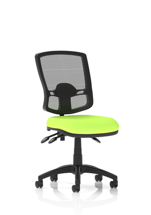Eclipse Plus III Lever Task Operator Chair Deluxe Mesh Back With Bespoke Colour Seat In Myrrh Green Image 2