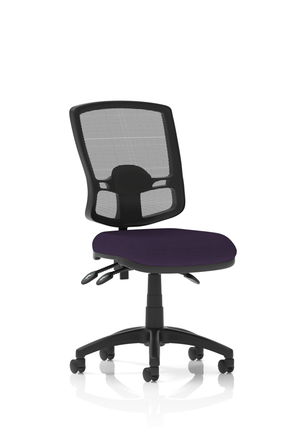 Eclipse Plus III Lever Task Operator Chair Deluxe Mesh Back With Bespoke Colour Seat In Tansy Purple Image 2