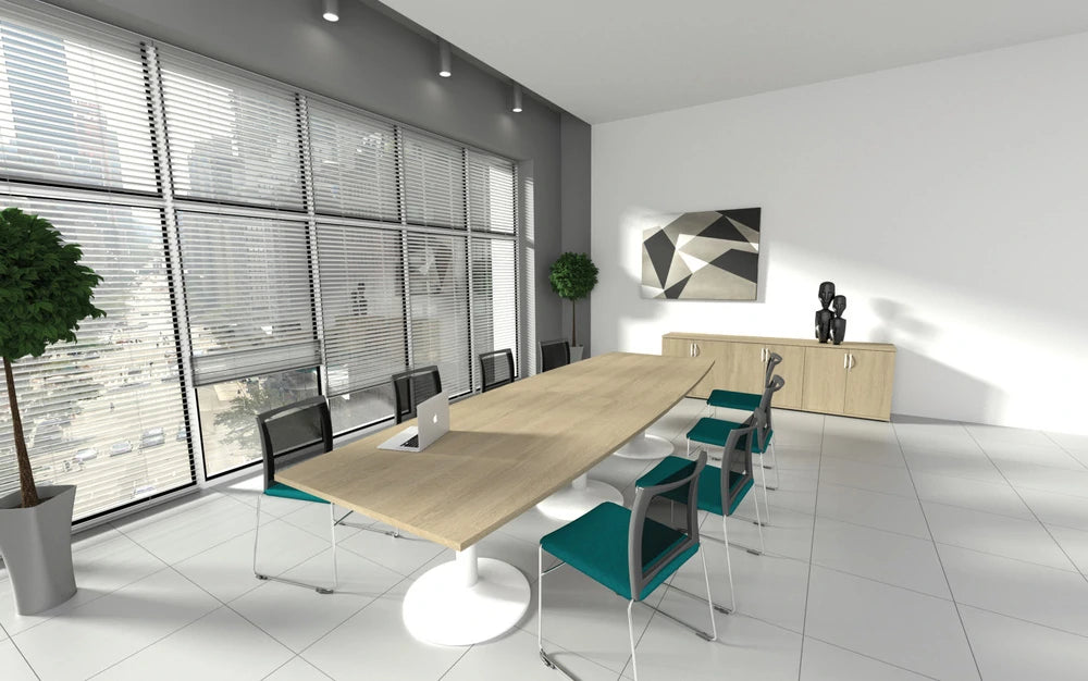 Kito Elipse Meeting Table  Double Cylinder Leg Base 8