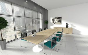 Kito Elipse Meeting Table  Double Cylinder Leg Base 8