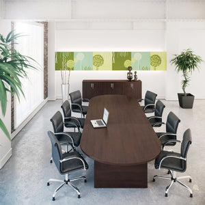 Kito Oval Meeting Table Panel Leg Base   2 Piece   Size 3000 Mm X 1400 Mm 4