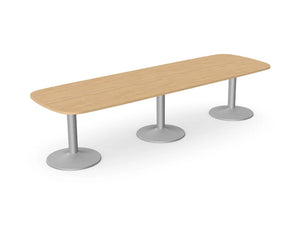 Kito Oval Meeting Table  Triple Cylinder Leg Base Kit C3210 Be Slv